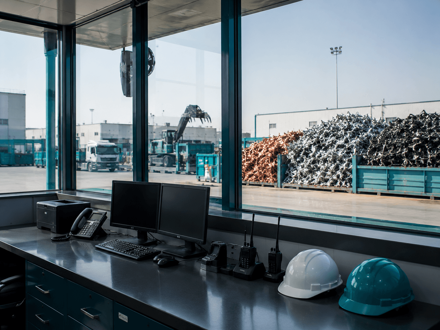 Customer service and scrap trading team ready to assist at Arsalan Trading UAE