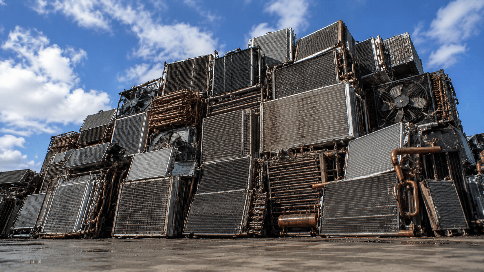 Radiator / AC Scrap — metal scrap material